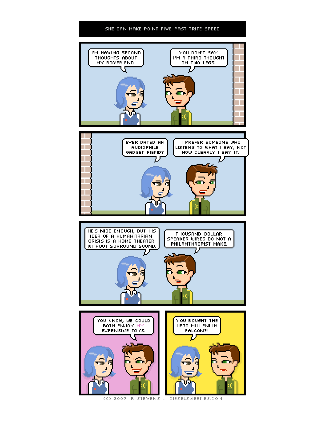 Diesel Sweeties (ebook volumes), page 67. Diesel Sweeties by R. Stevens, CC BY-NC. https://dieselsweeties.com/ebooks/