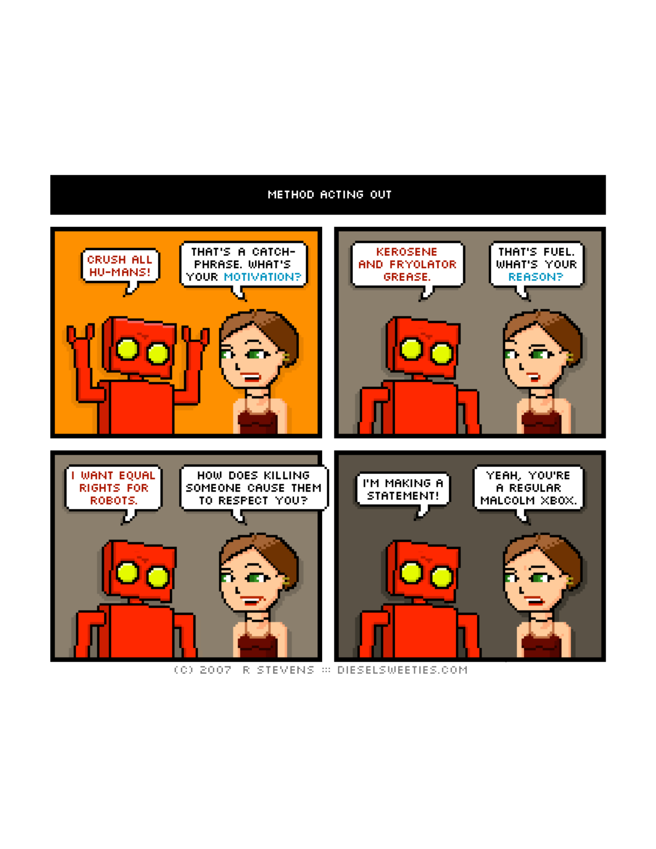 Diesel Sweeties (ebook volumes), page 9. Diesel Sweeties by R. Stevens, CC BY-NC. https://dieselsweeties.com/ebooks/