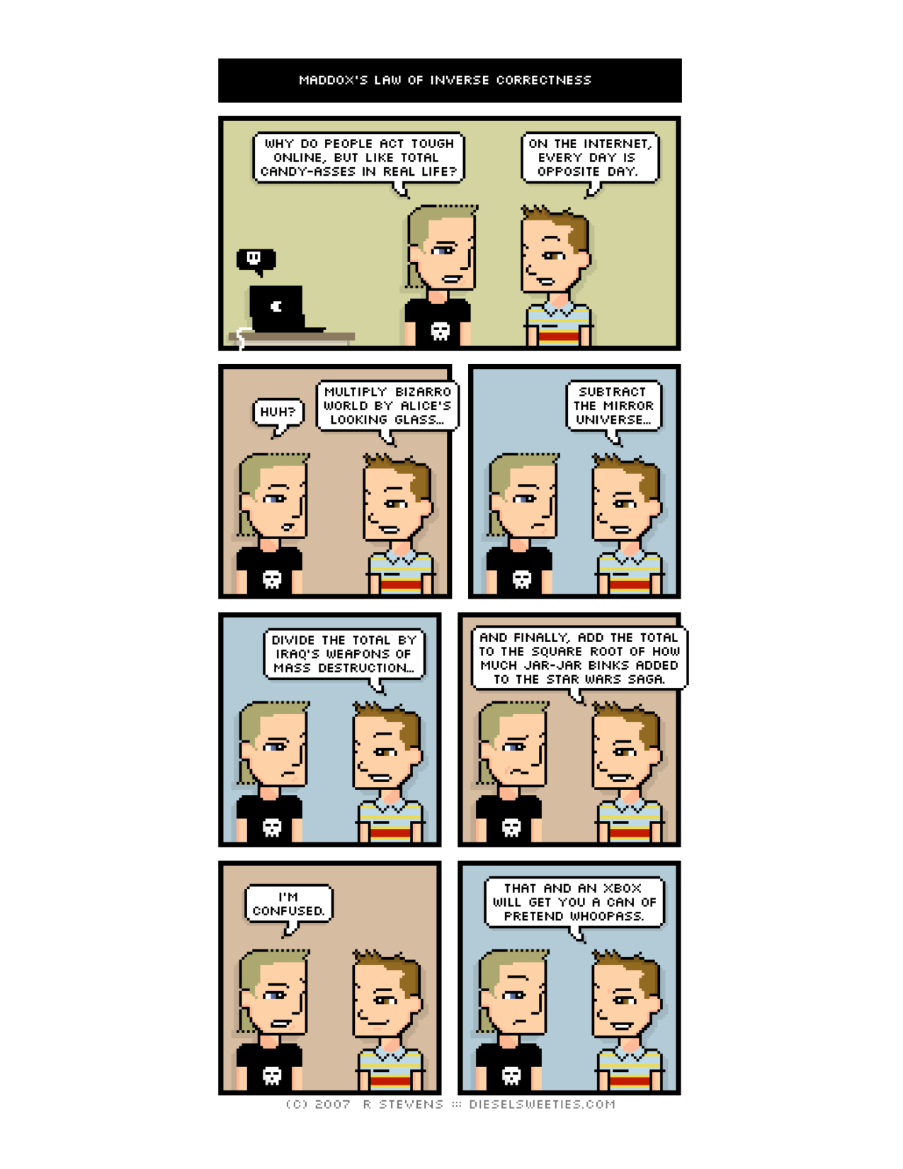 Diesel Sweeties (ebook volumes), page 86. Diesel Sweeties by R. Stevens, CC BY-NC. https://dieselsweeties.com/ebooks/