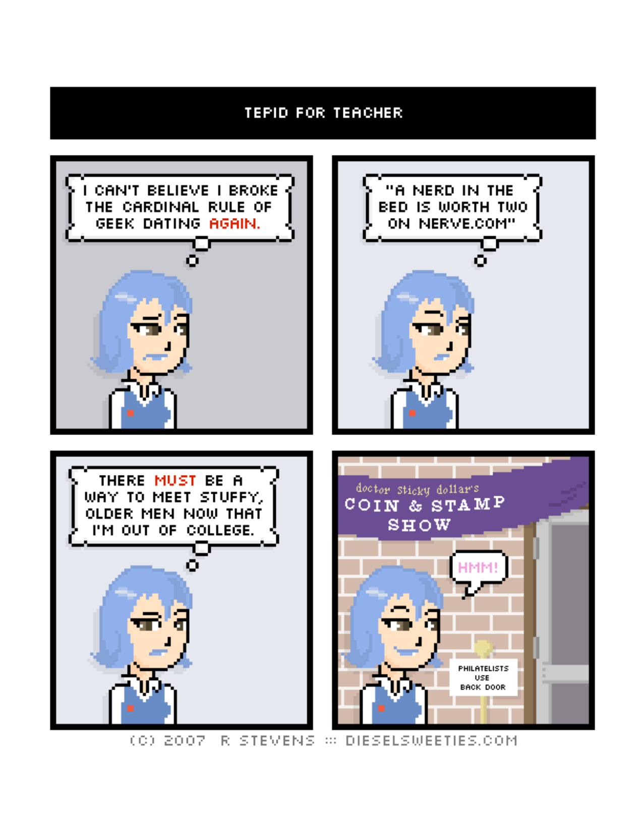 Diesel Sweeties (ebook volumes), page 94. Diesel Sweeties by R. Stevens, CC BY-NC. https://dieselsweeties.com/ebooks/