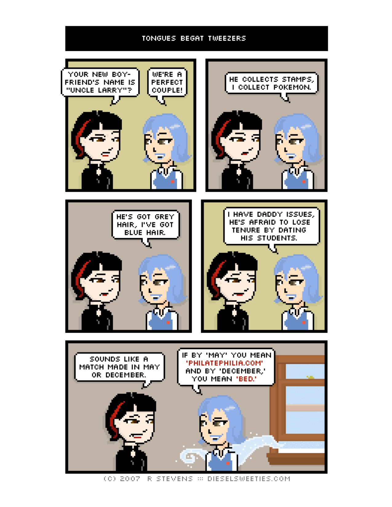 Diesel Sweeties (ebook volumes), page 97. Diesel Sweeties by R. Stevens, CC BY-NC. https://dieselsweeties.com/ebooks/
