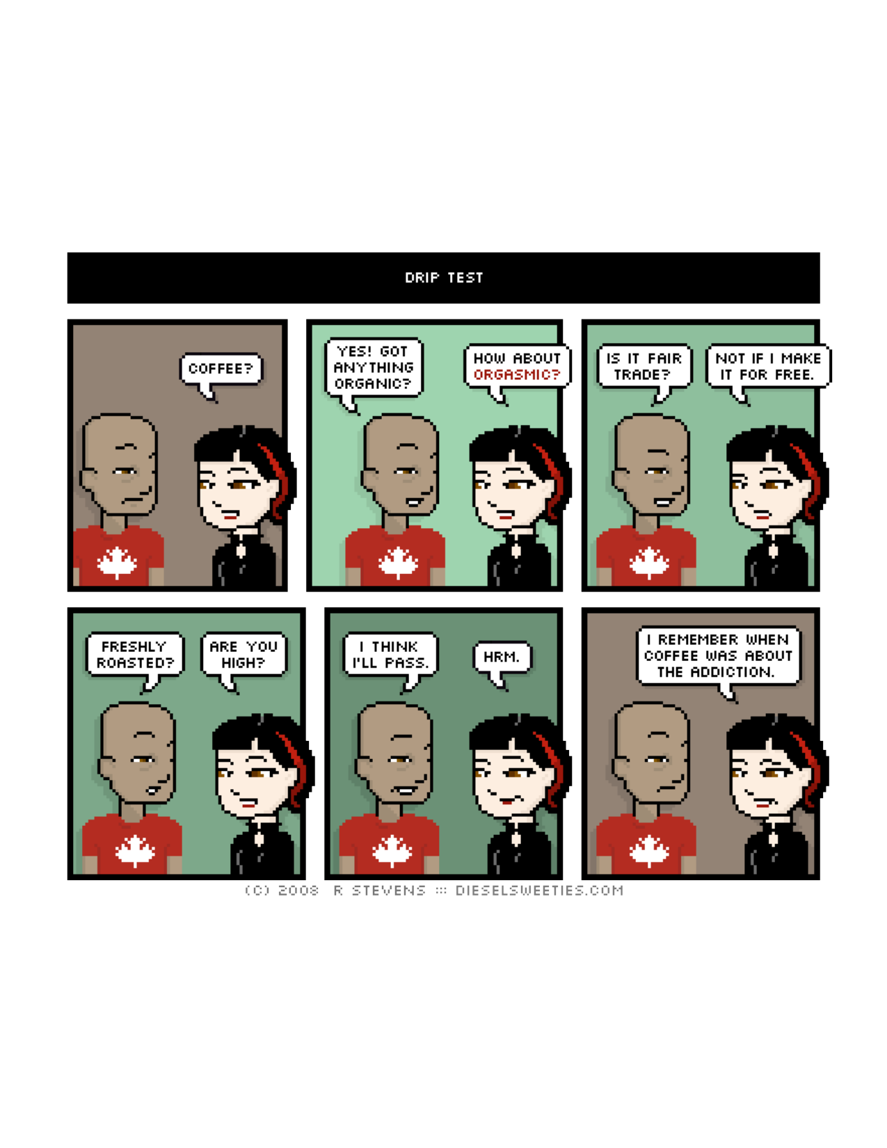 Diesel Sweeties (ebook volumes), page 11. Diesel Sweeties by R. Stevens, CC BY-NC. https://dieselsweeties.com/ebooks/