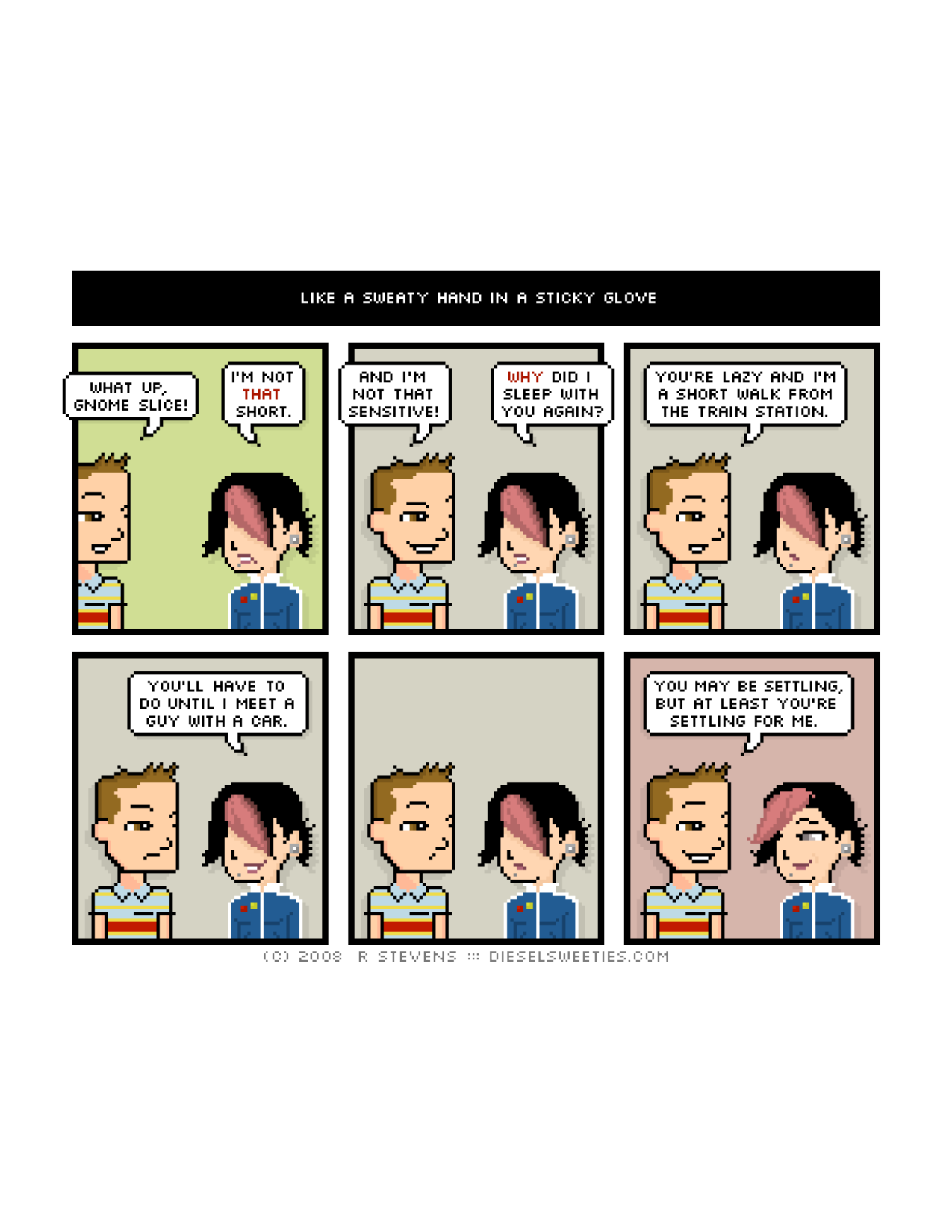 Diesel Sweeties (ebook volumes), page 103. Diesel Sweeties by R. Stevens, CC BY-NC. https://dieselsweeties.com/ebooks/