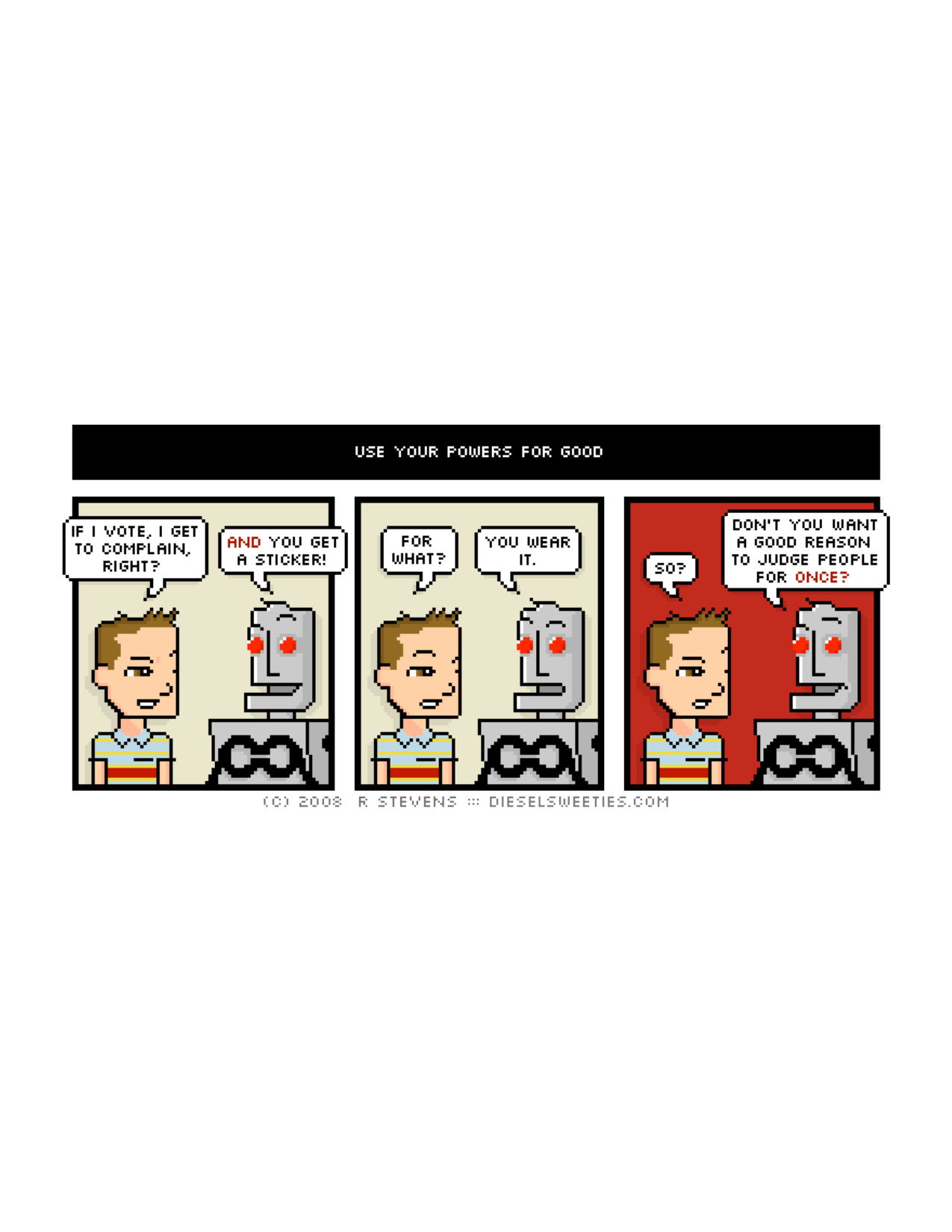 Diesel Sweeties (ebook volumes), page 104. Diesel Sweeties by R. Stevens, CC BY-NC. https://dieselsweeties.com/ebooks/