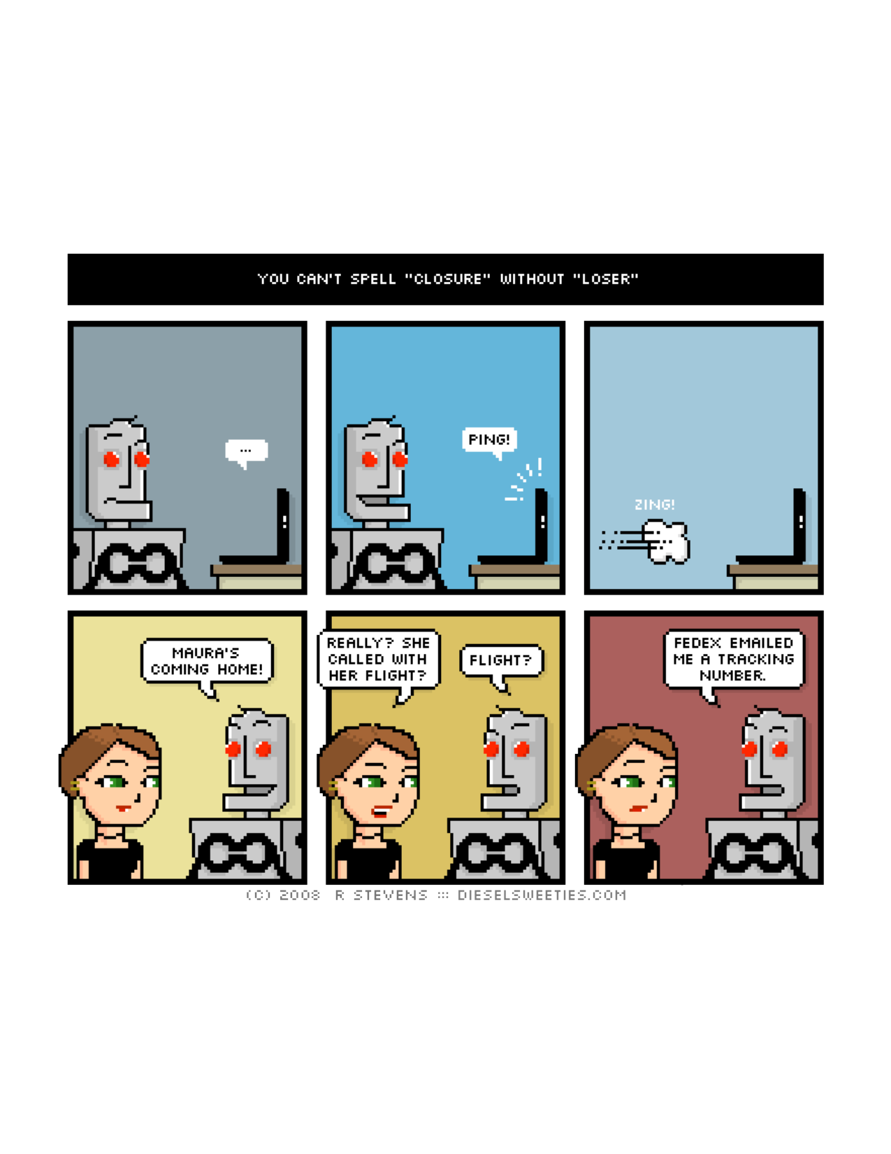 Diesel Sweeties (ebook volumes), page 108. Diesel Sweeties by R. Stevens, CC BY-NC. https://dieselsweeties.com/ebooks/