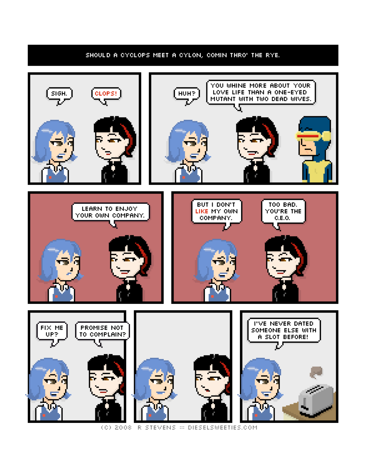Diesel Sweeties (ebook volumes), page 128. Diesel Sweeties by R. Stevens, CC BY-NC. https://dieselsweeties.com/ebooks/