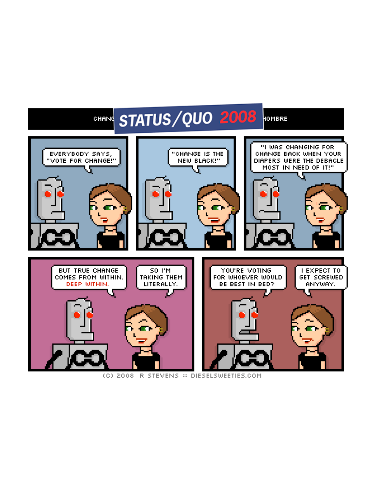 Diesel Sweeties (ebook volumes), page 133. Diesel Sweeties by R. Stevens, CC BY-NC. https://dieselsweeties.com/ebooks/