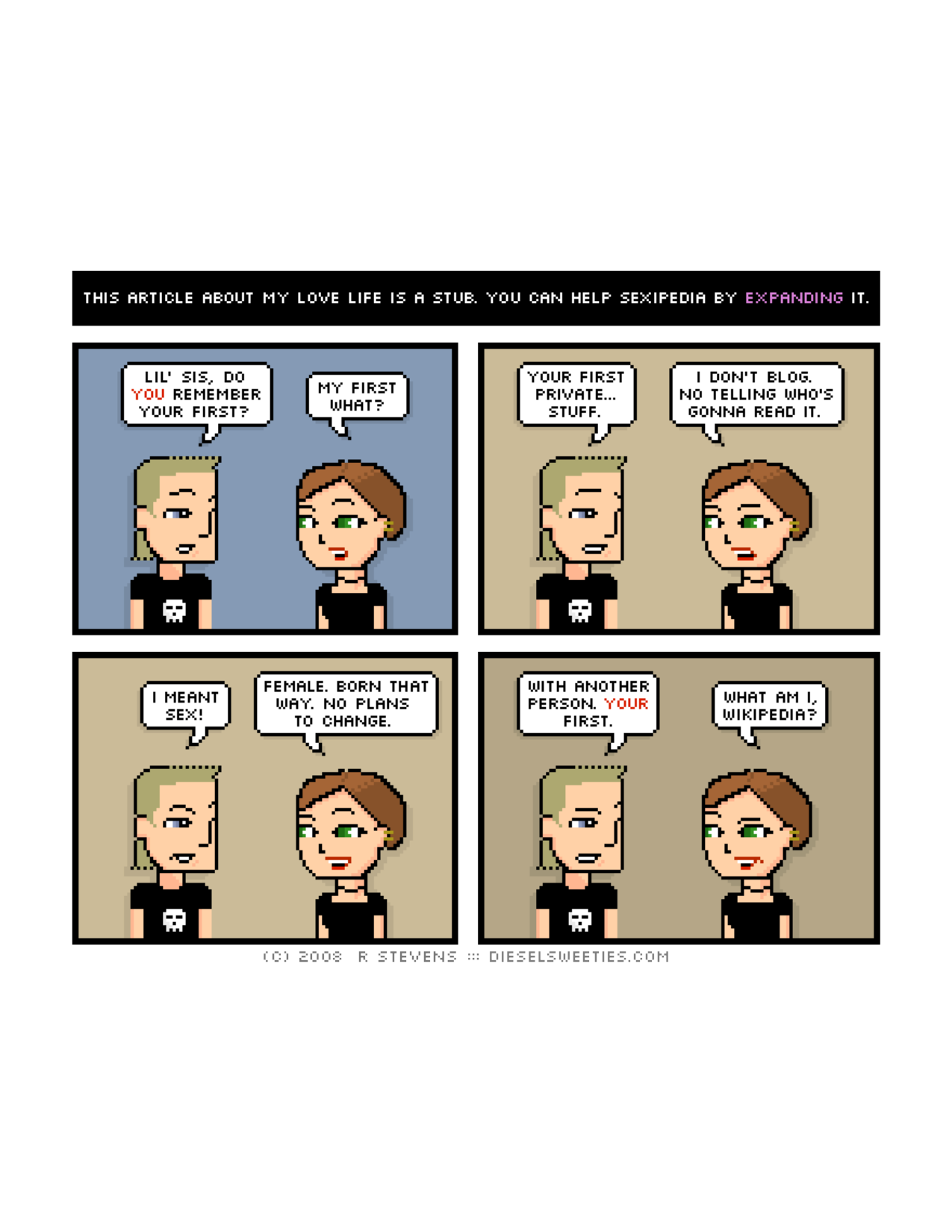 Diesel Sweeties (ebook volumes), page 190. Diesel Sweeties by R. Stevens, CC BY-NC. https://dieselsweeties.com/ebooks/