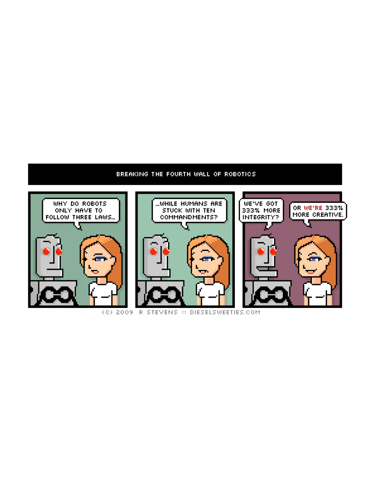 Diesel Sweeties (ebook volumes), page 20. Diesel Sweeties by R. Stevens, CC BY-NC. https://dieselsweeties.com/ebooks/