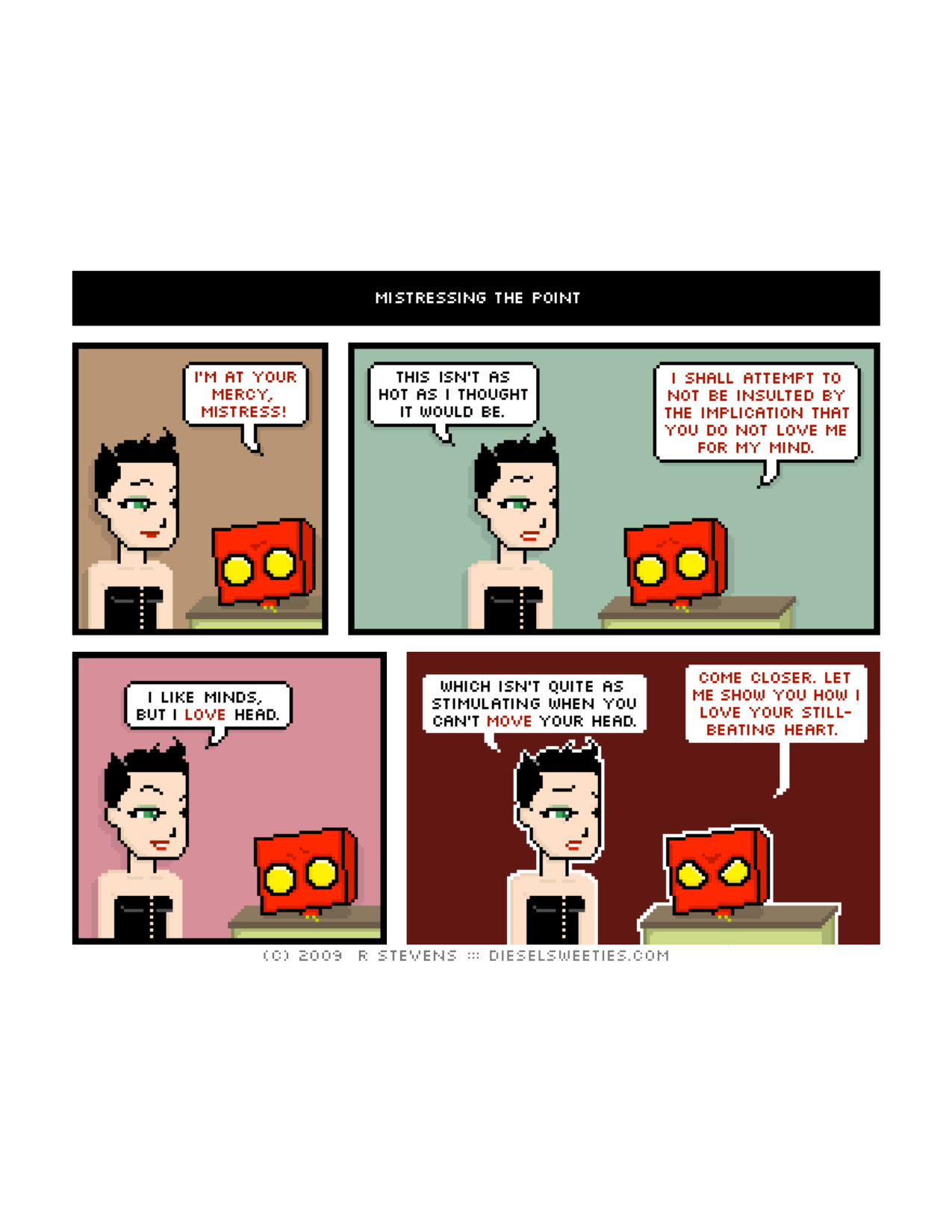 Diesel Sweeties (ebook volumes), page 22. Diesel Sweeties by R. Stevens, CC BY-NC. https://dieselsweeties.com/ebooks/