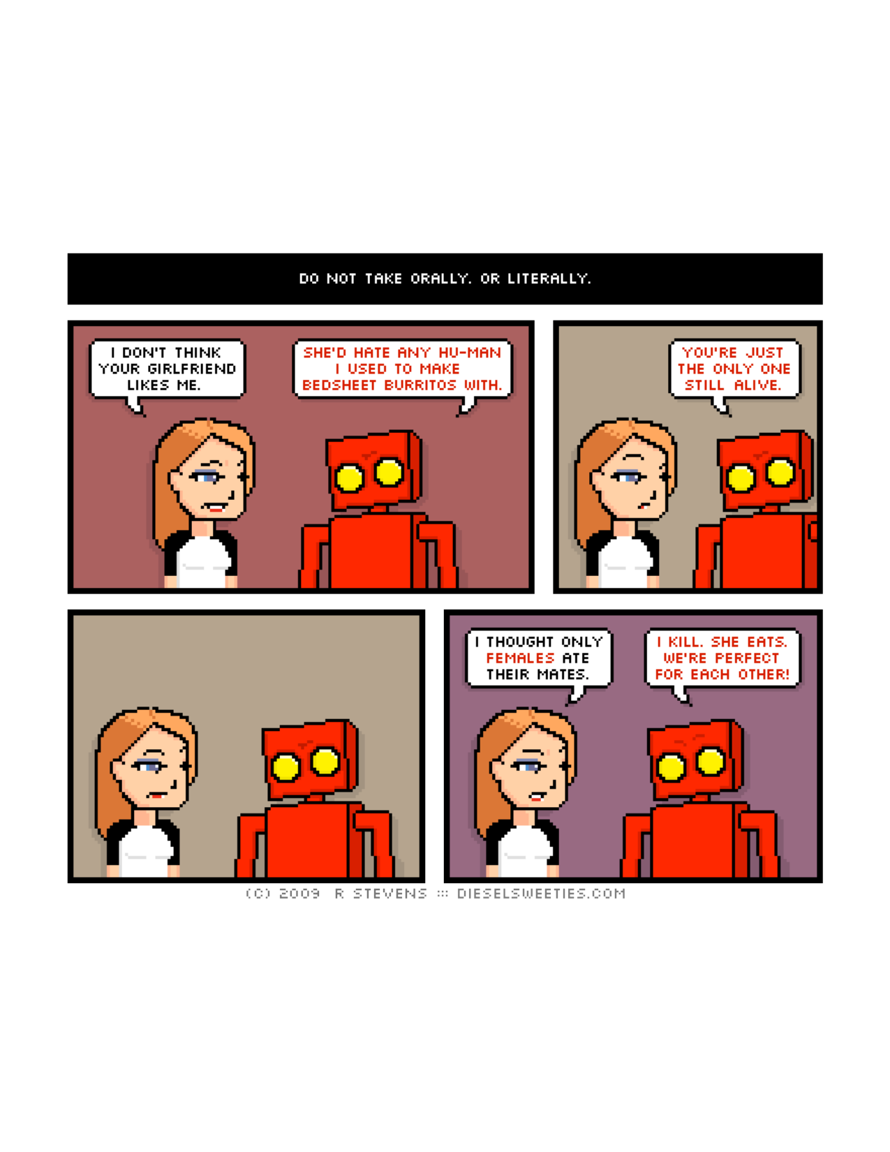 Diesel Sweeties (ebook volumes), page 26. Diesel Sweeties by R. Stevens, CC BY-NC. https://dieselsweeties.com/ebooks/