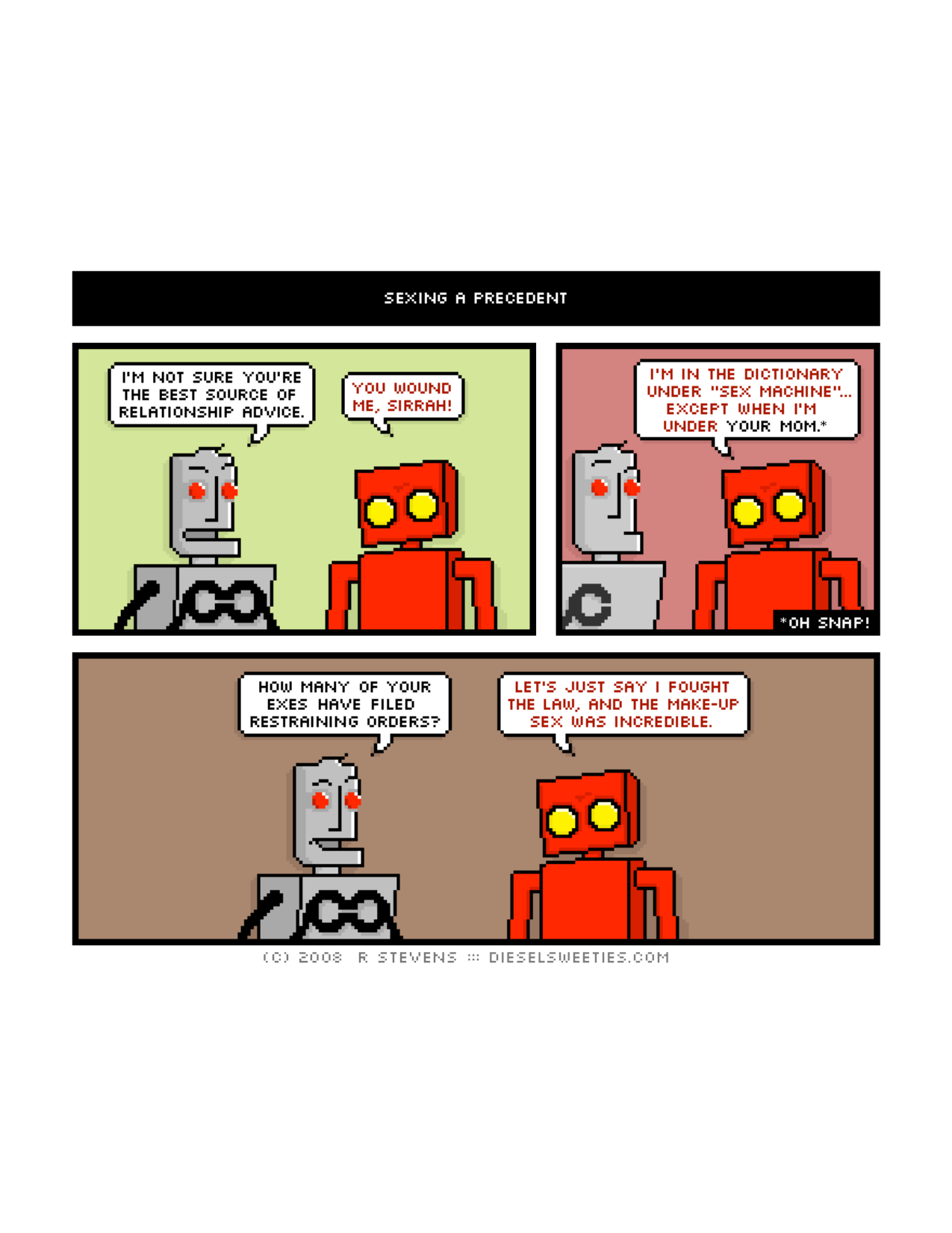 Diesel Sweeties (ebook volumes), page 35. Diesel Sweeties by R. Stevens, CC BY-NC. https://dieselsweeties.com/ebooks/