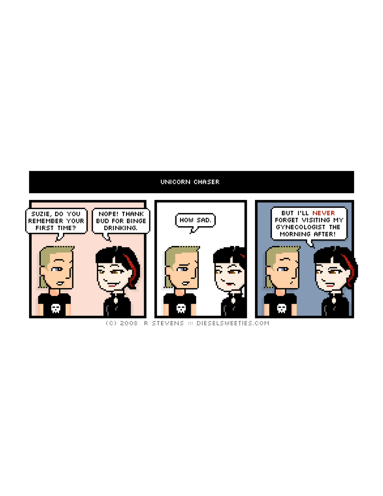 Diesel Sweeties (ebook volumes), page 36. Diesel Sweeties by R. Stevens, CC BY-NC. https://dieselsweeties.com/ebooks/