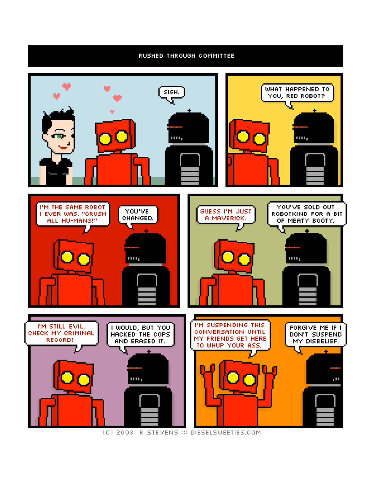 Diesel Sweeties (ebook volumes), page 55. Diesel Sweeties by R. Stevens, CC BY-NC. https://dieselsweeties.com/ebooks/