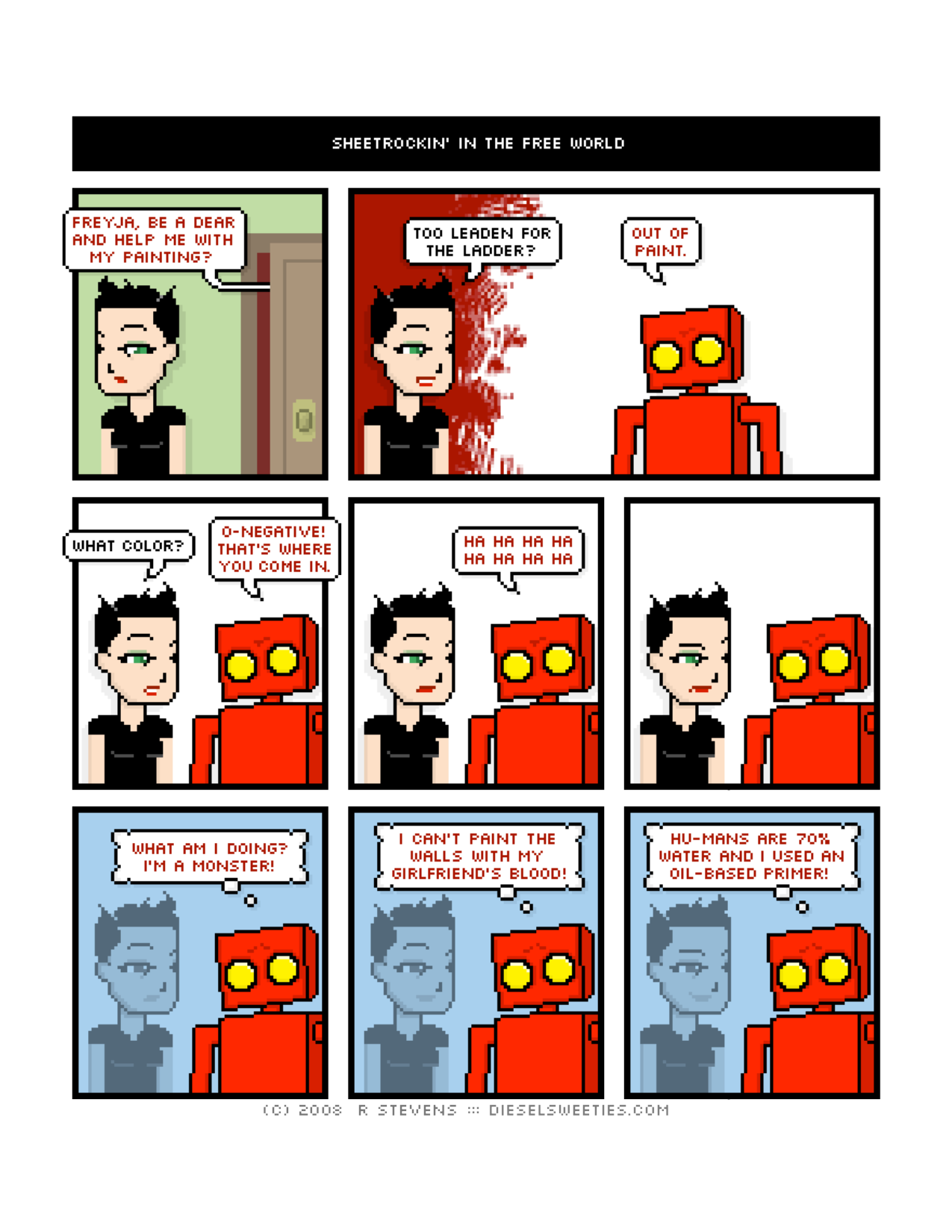 Diesel Sweeties (ebook volumes), page 56. Diesel Sweeties by R. Stevens, CC BY-NC. https://dieselsweeties.com/ebooks/