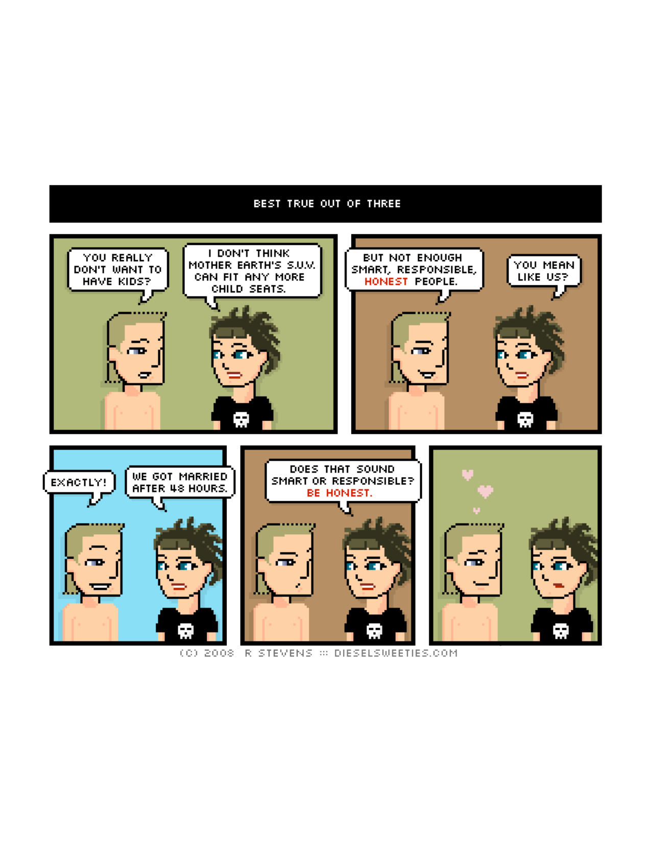 Diesel Sweeties (ebook volumes), page 58. Diesel Sweeties by R. Stevens, CC BY-NC. https://dieselsweeties.com/ebooks/