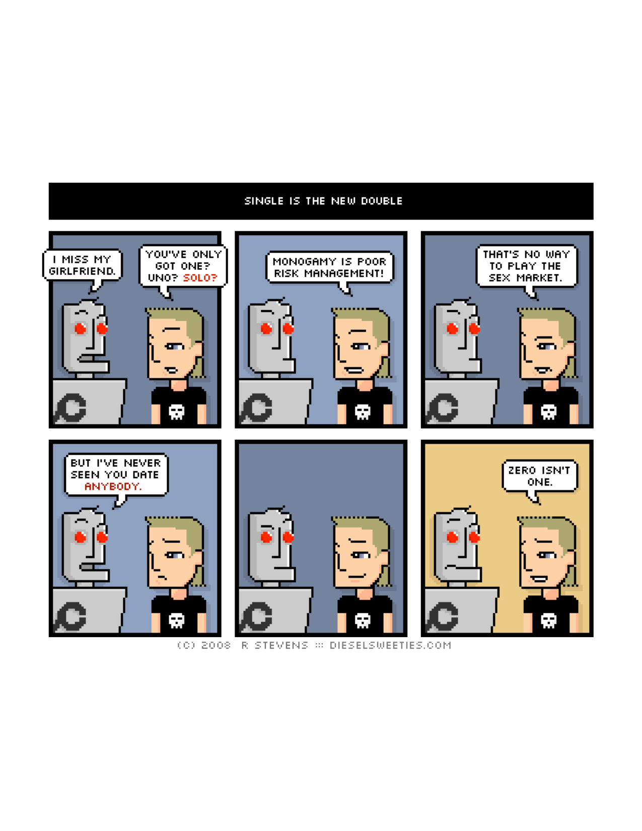 Diesel Sweeties (ebook volumes), page 62. Diesel Sweeties by R. Stevens, CC BY-NC. https://dieselsweeties.com/ebooks/
