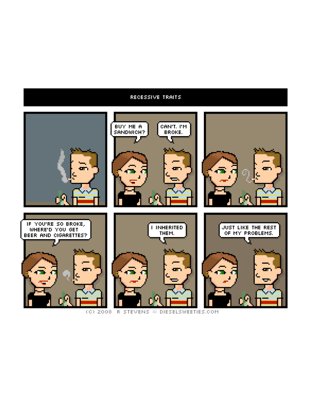 Diesel Sweeties (ebook volumes), page 63. Diesel Sweeties by R. Stevens, CC BY-NC. https://dieselsweeties.com/ebooks/