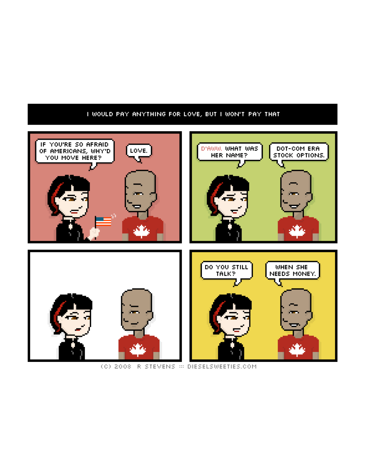Diesel Sweeties (ebook volumes), page 77. Diesel Sweeties by R. Stevens, CC BY-NC. https://dieselsweeties.com/ebooks/