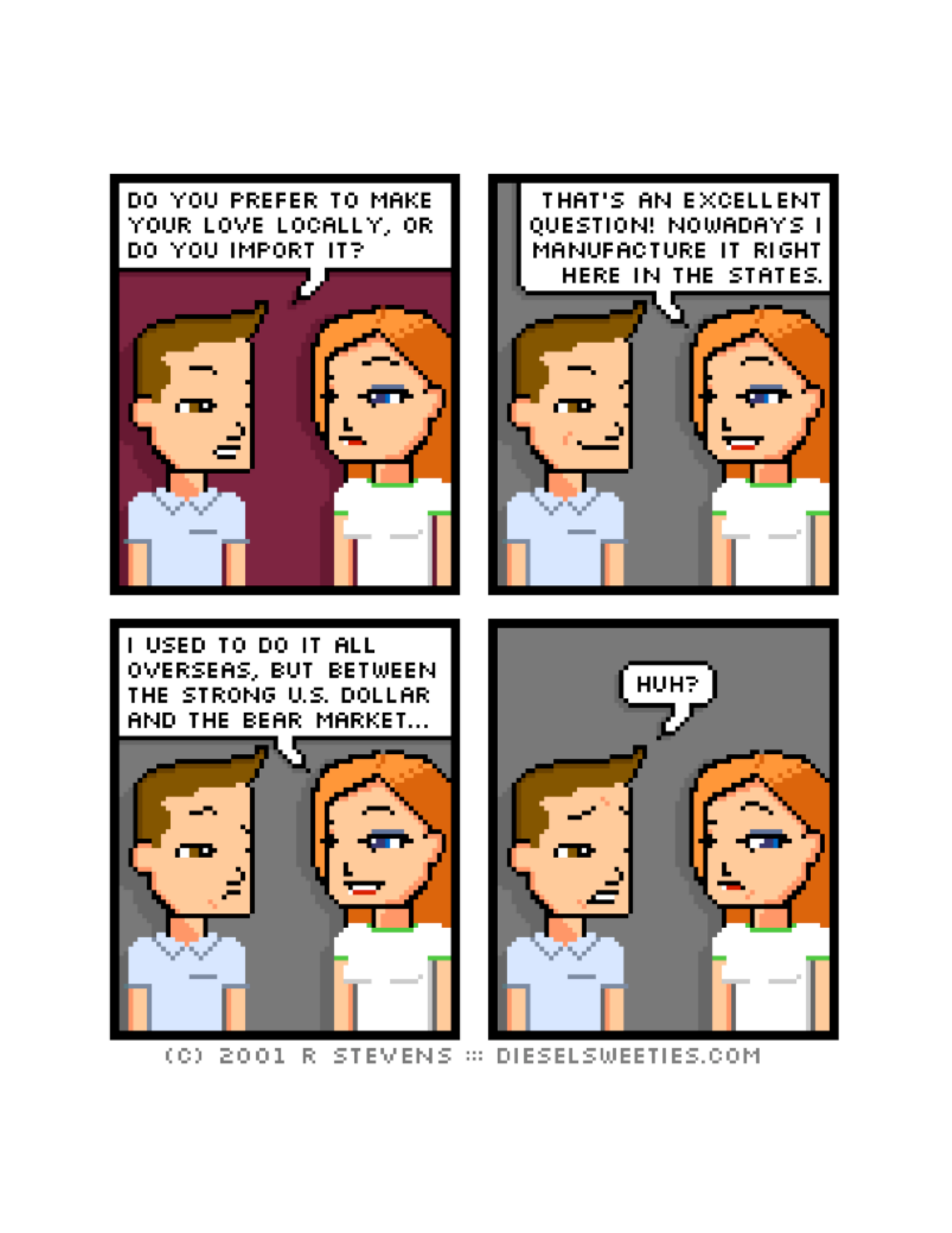 Diesel Sweeties (ebook volumes), page 2. Diesel Sweeties by R. Stevens, CC BY-NC. https://dieselsweeties.com/ebooks/