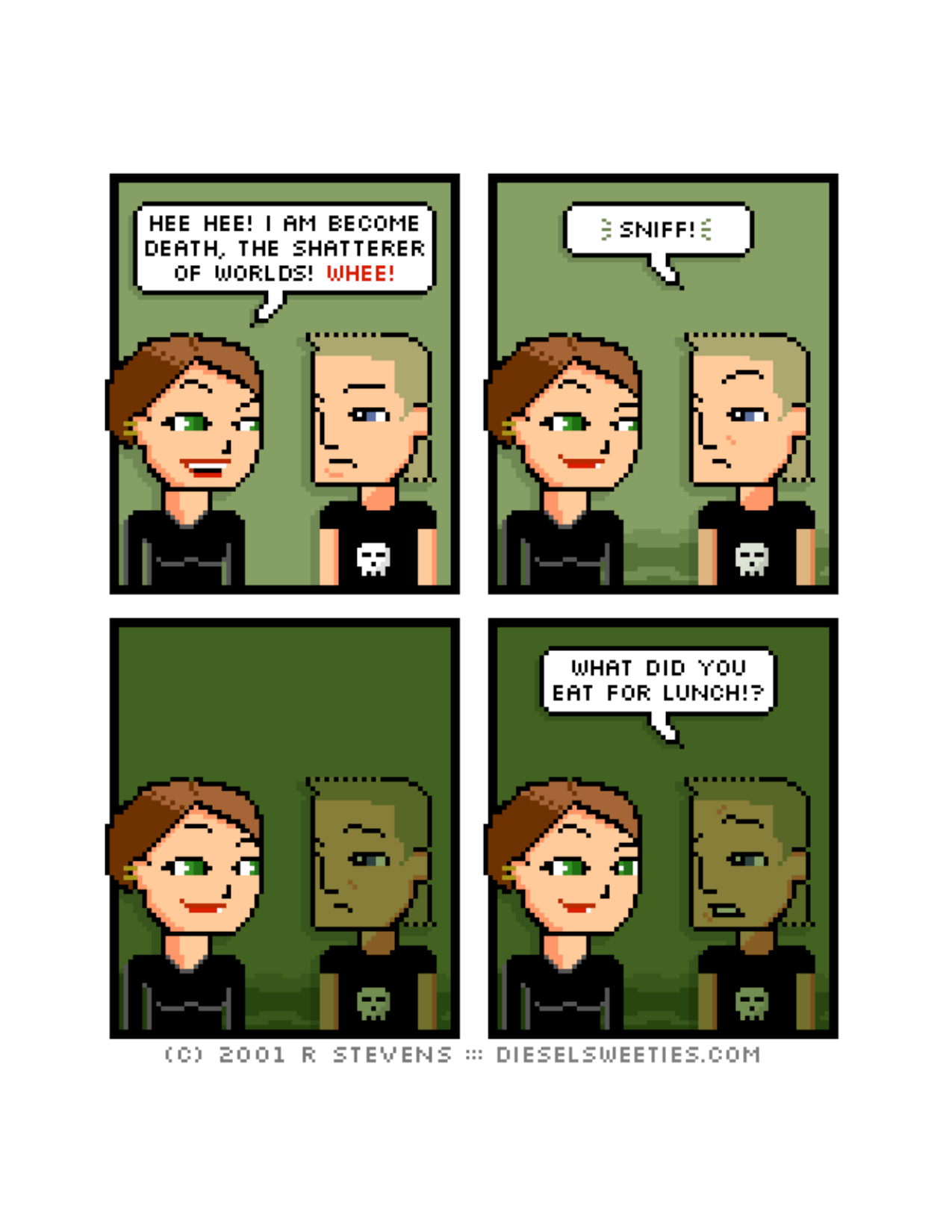 Diesel Sweeties (ebook volumes), page 105. Diesel Sweeties by R. Stevens, CC BY-NC. https://dieselsweeties.com/ebooks/