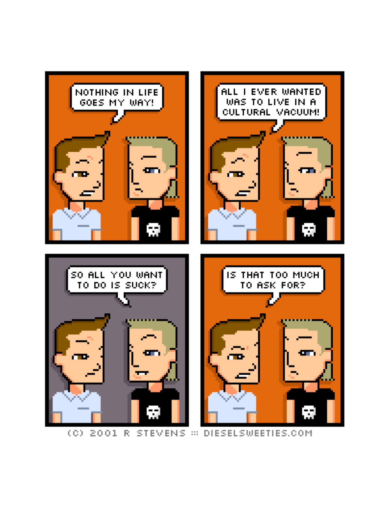 Diesel Sweeties (ebook volumes), page 109. Diesel Sweeties by R. Stevens, CC BY-NC. https://dieselsweeties.com/ebooks/