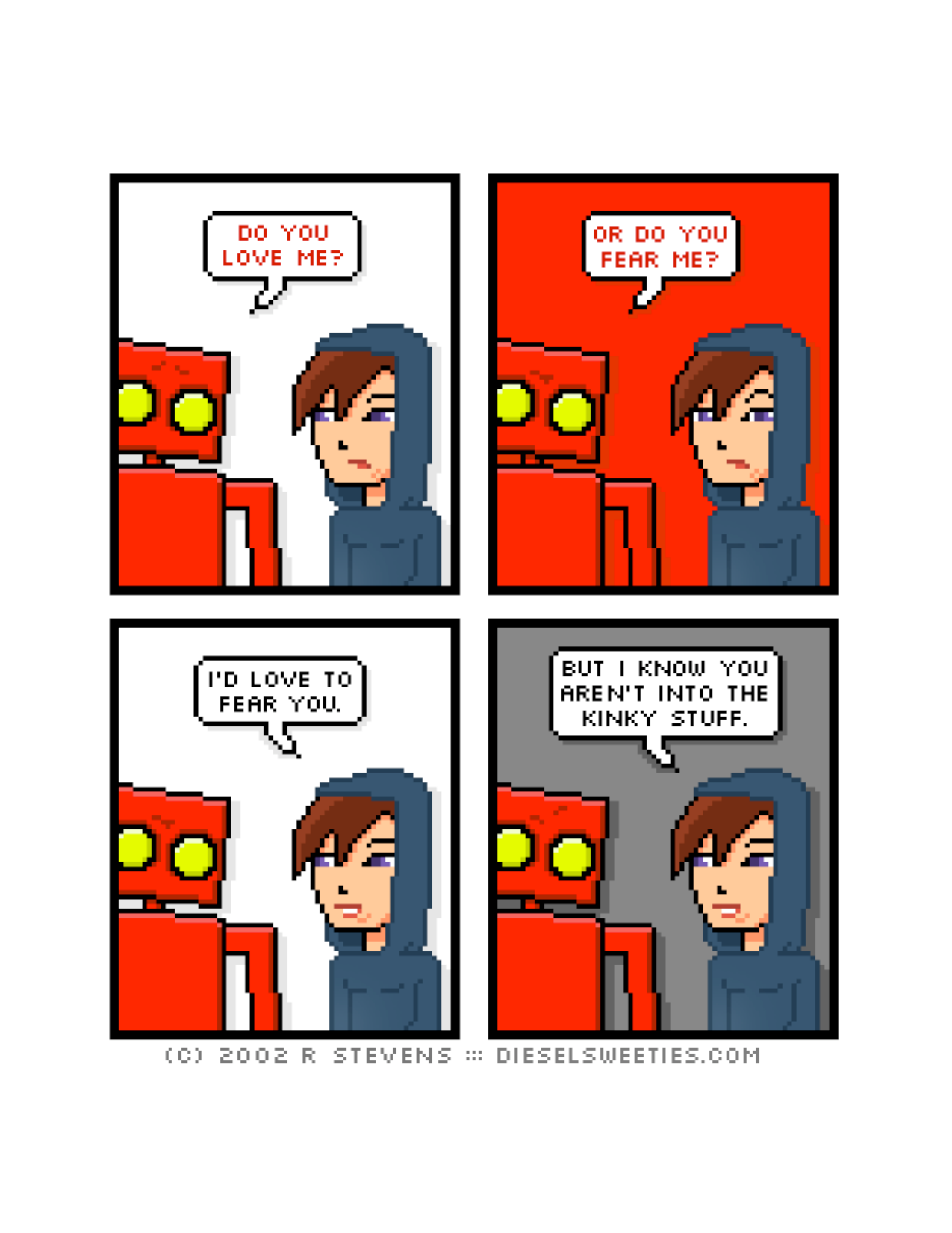 Diesel Sweeties (ebook volumes), page 129. Diesel Sweeties by R. Stevens, CC BY-NC. https://dieselsweeties.com/ebooks/