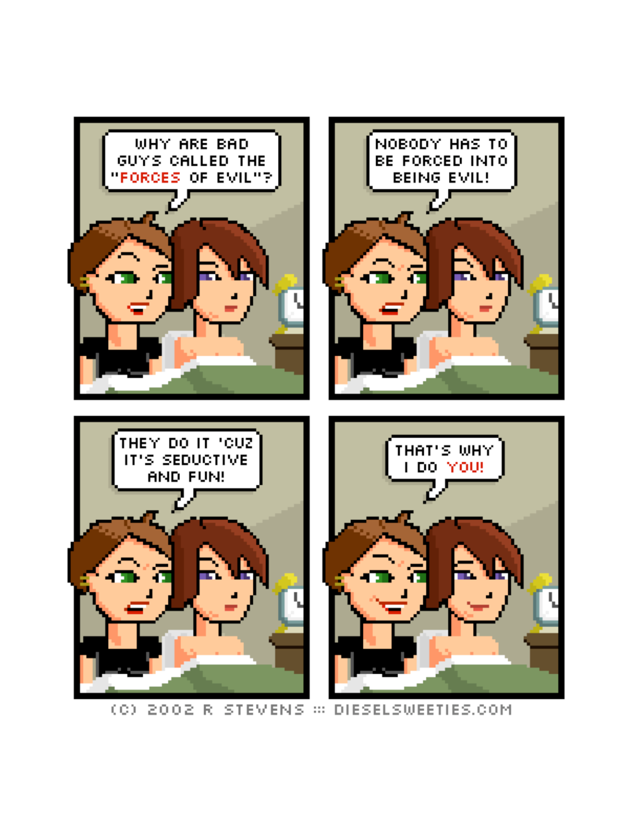 Diesel Sweeties (ebook volumes), page 131. Diesel Sweeties by R. Stevens, CC BY-NC. https://dieselsweeties.com/ebooks/