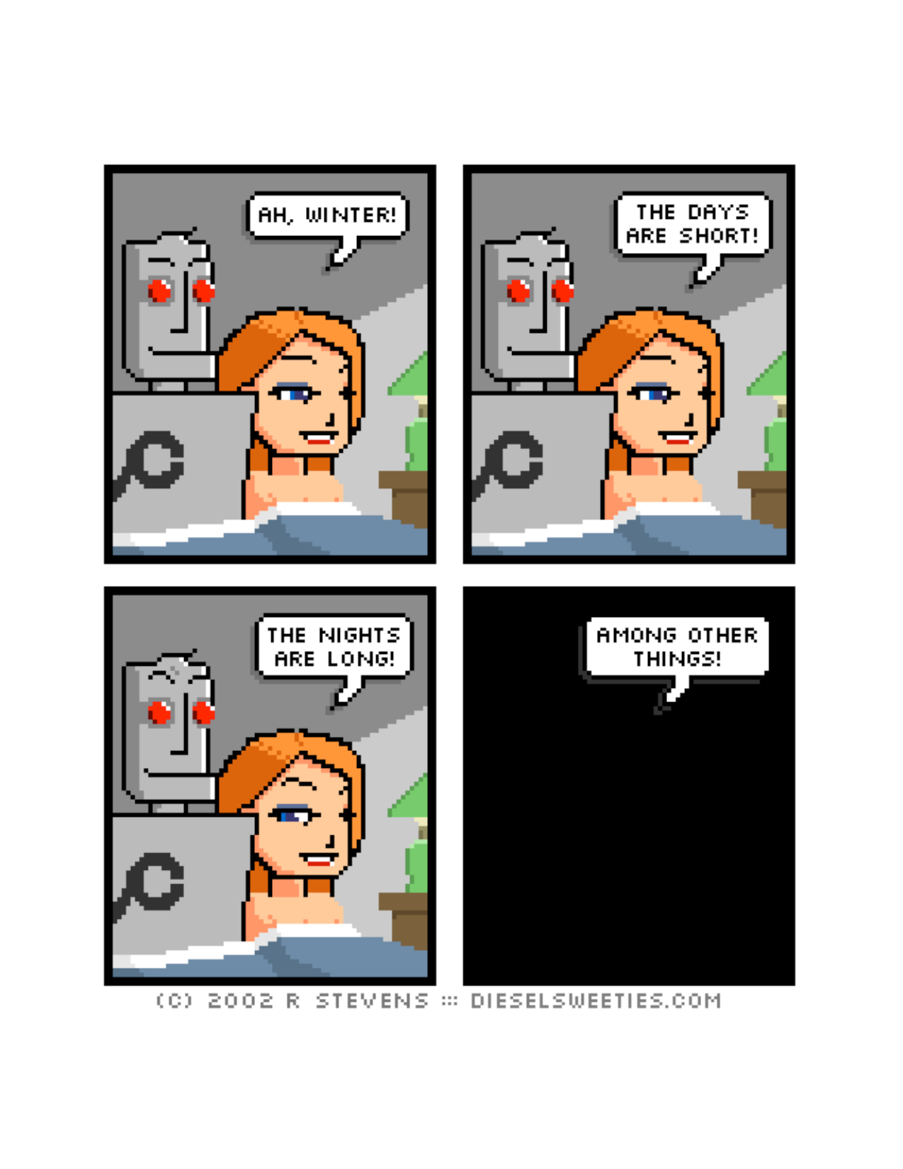 Diesel Sweeties (ebook volumes), page 144. Diesel Sweeties by R. Stevens, CC BY-NC. https://dieselsweeties.com/ebooks/