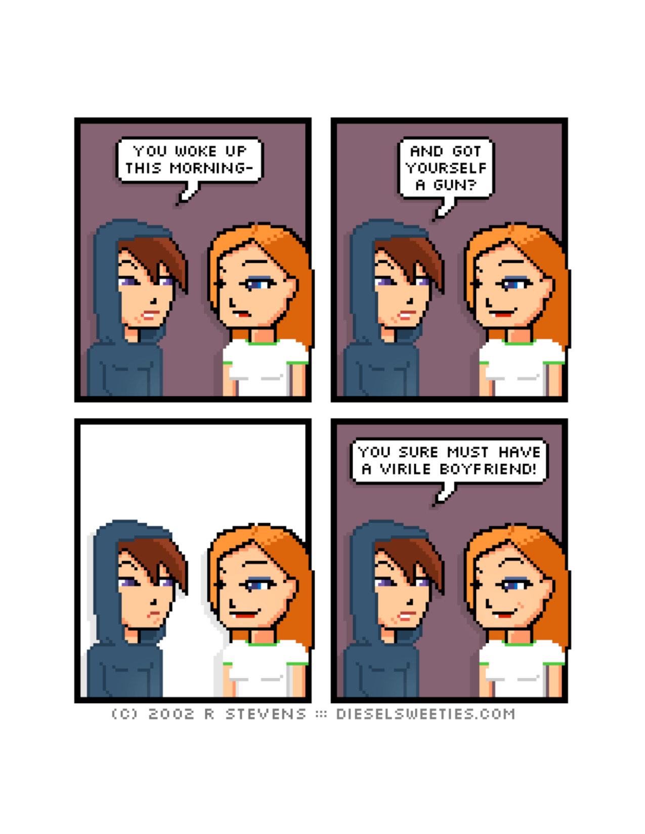 Diesel Sweeties (ebook volumes), page 148. Diesel Sweeties by R. Stevens, CC BY-NC. https://dieselsweeties.com/ebooks/