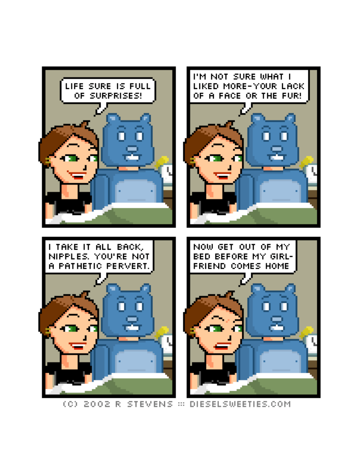 Diesel Sweeties (ebook volumes), page 149. Diesel Sweeties by R. Stevens, CC BY-NC. https://dieselsweeties.com/ebooks/