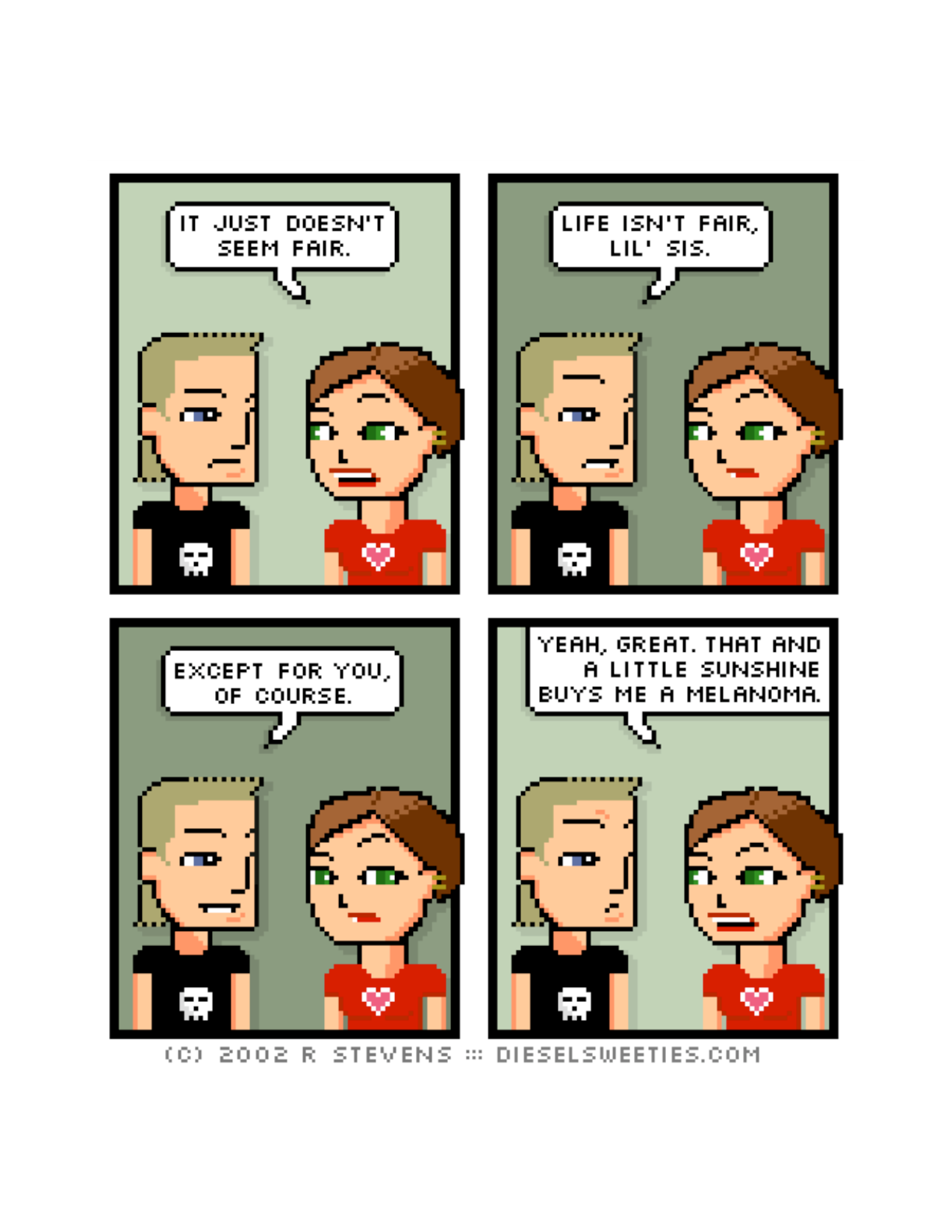 Diesel Sweeties (ebook volumes), page 152. Diesel Sweeties by R. Stevens, CC BY-NC. https://dieselsweeties.com/ebooks/