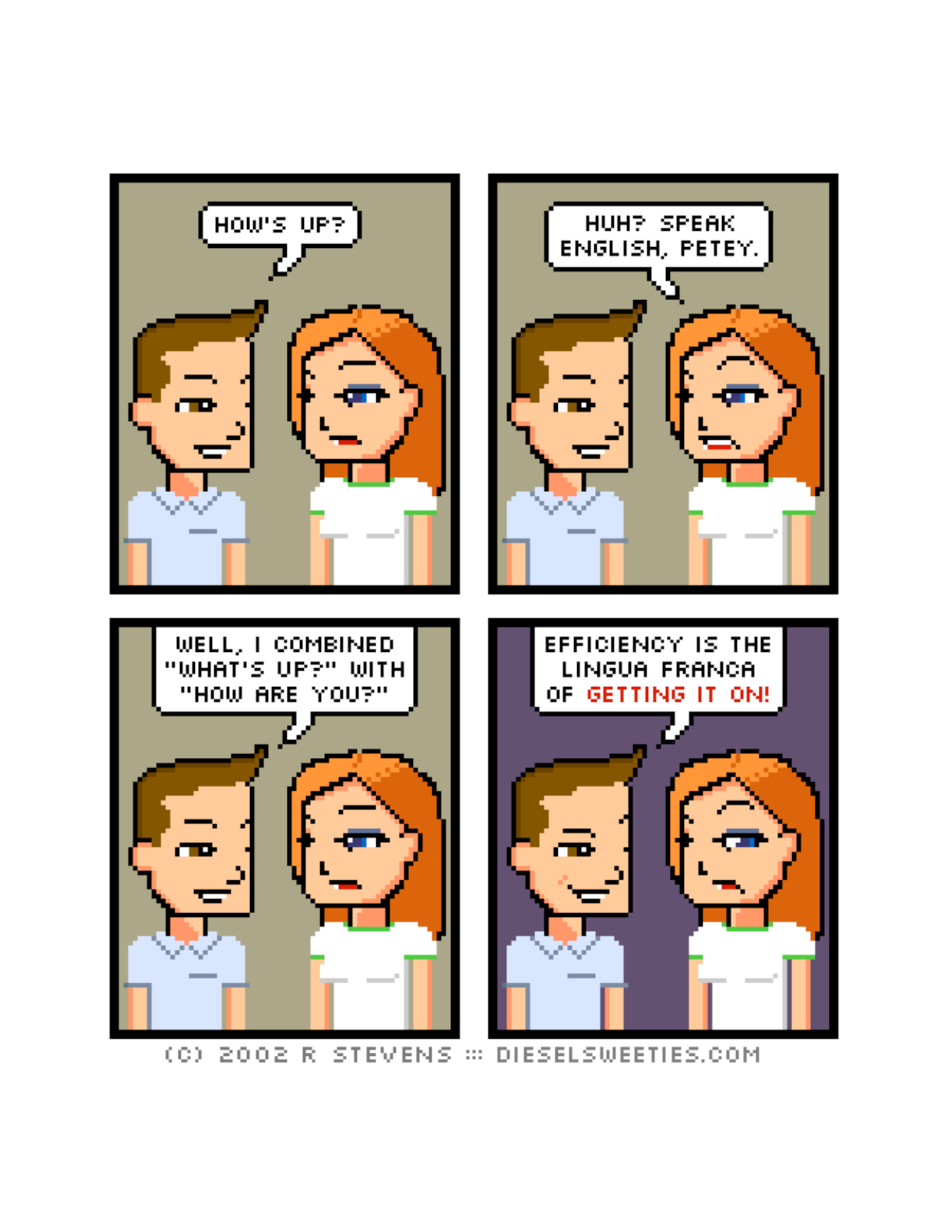 Diesel Sweeties (ebook volumes), page 172. Diesel Sweeties by R. Stevens, CC BY-NC. https://dieselsweeties.com/ebooks/