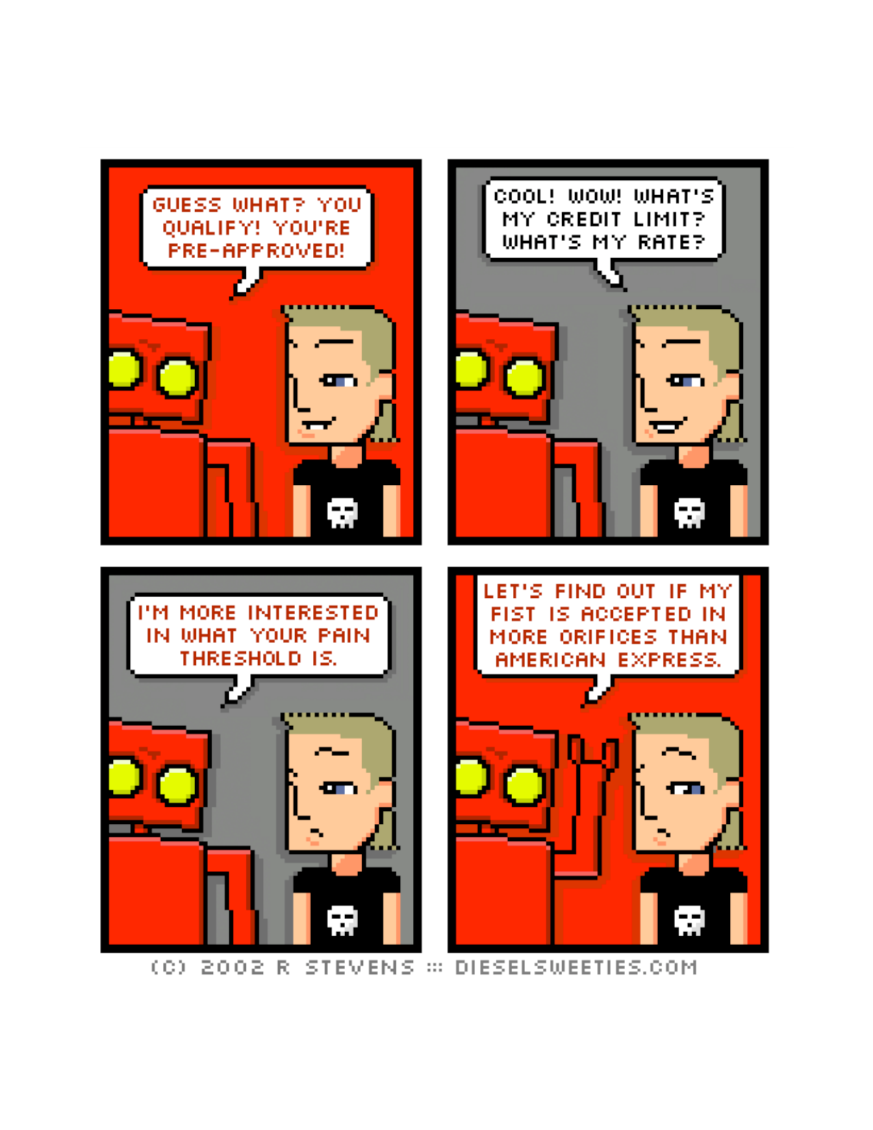 Diesel Sweeties (ebook volumes), page 174. Diesel Sweeties by R. Stevens, CC BY-NC. https://dieselsweeties.com/ebooks/