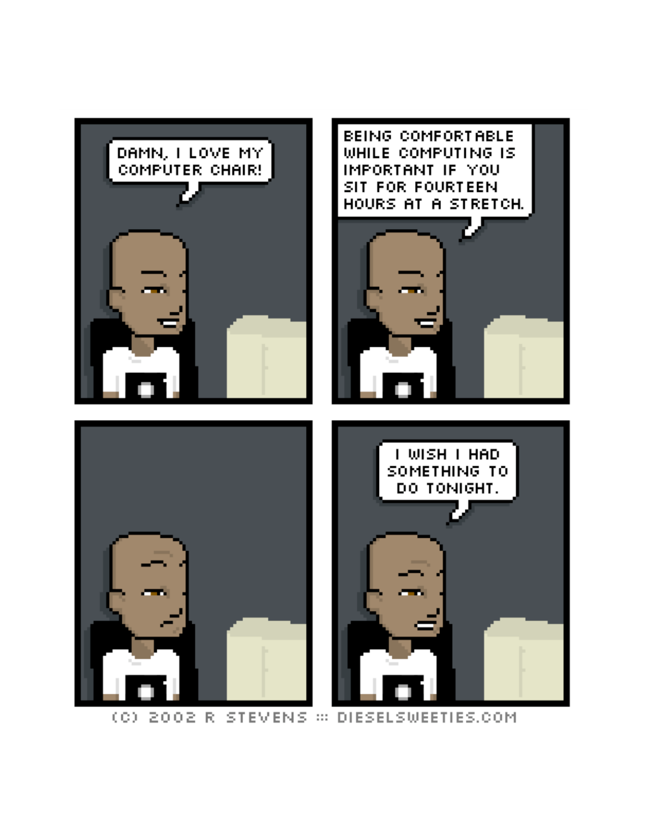 Diesel Sweeties (ebook volumes), page 176. Diesel Sweeties by R. Stevens, CC BY-NC. https://dieselsweeties.com/ebooks/