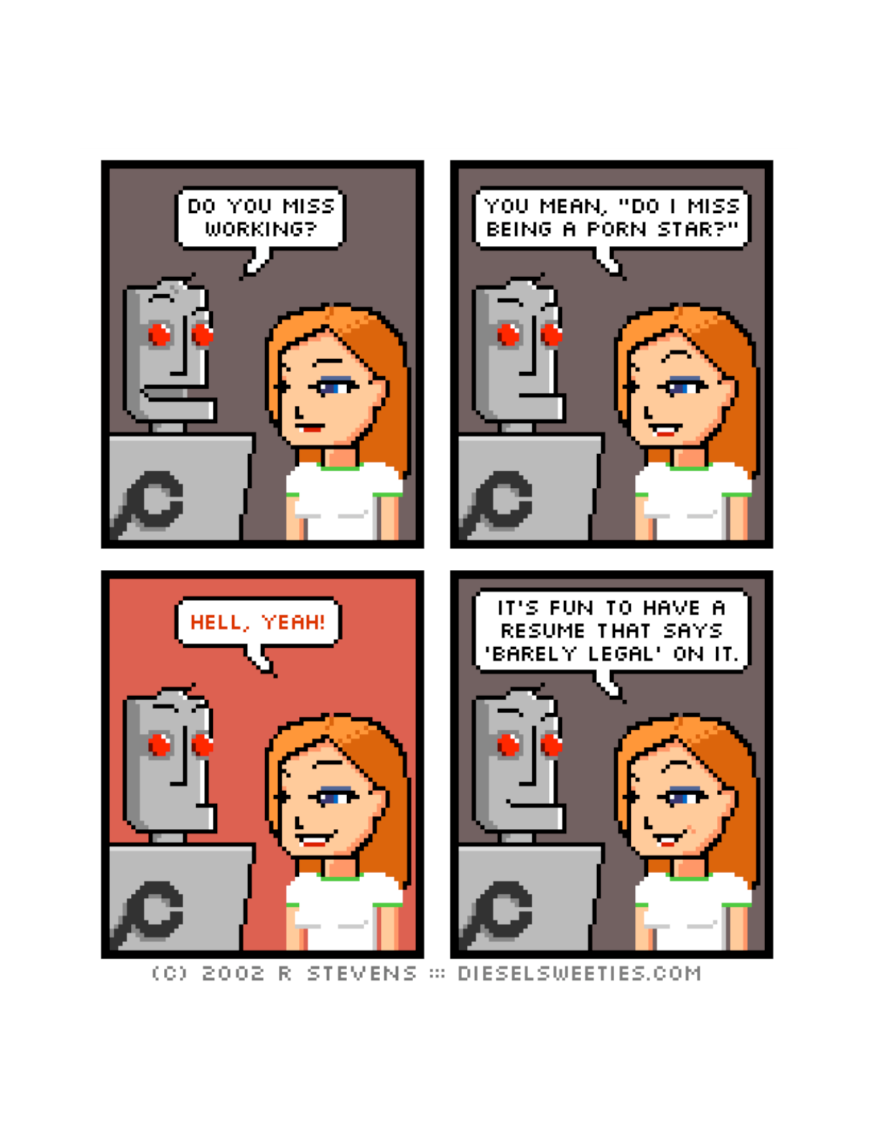 Diesel Sweeties (ebook volumes), page 183. Diesel Sweeties by R. Stevens, CC BY-NC. https://dieselsweeties.com/ebooks/