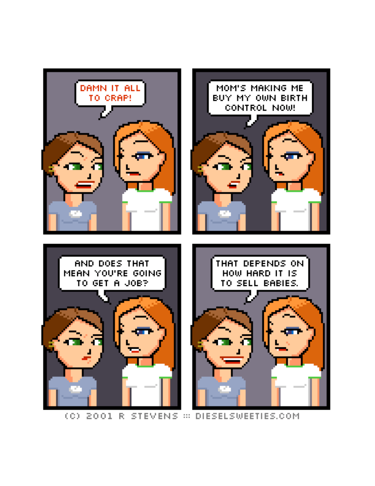 Diesel Sweeties (ebook volumes), page 22. Diesel Sweeties by R. Stevens, CC BY-NC. https://dieselsweeties.com/ebooks/