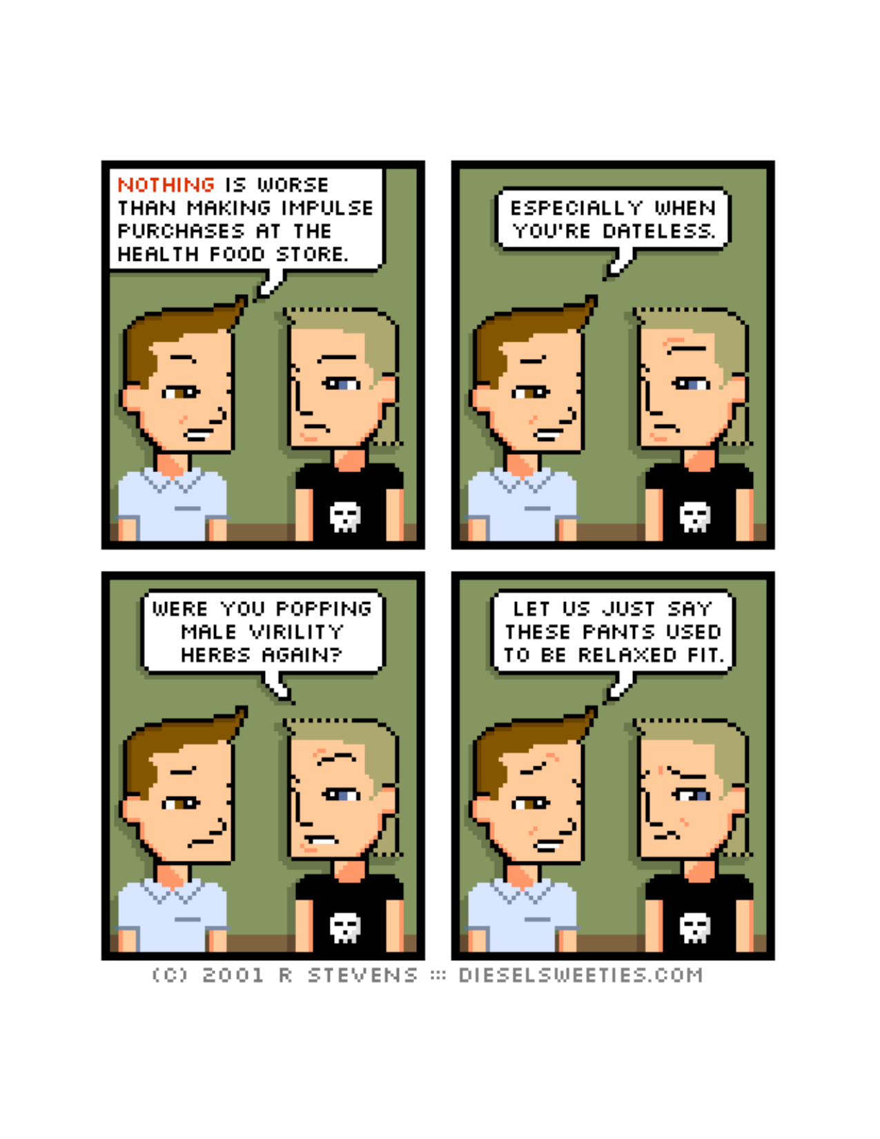 Diesel Sweeties (ebook volumes), page 28. Diesel Sweeties by R. Stevens, CC BY-NC. https://dieselsweeties.com/ebooks/