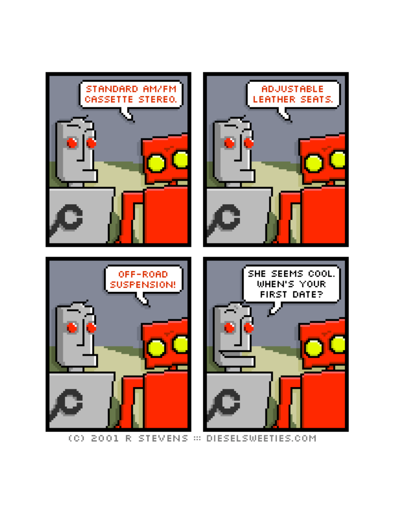Diesel Sweeties (ebook volumes), page 31. Diesel Sweeties by R. Stevens, CC BY-NC. https://dieselsweeties.com/ebooks/