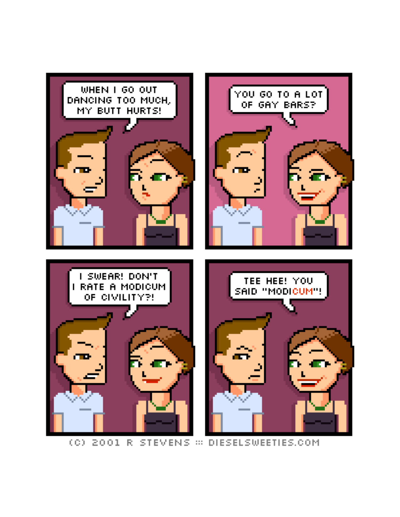Diesel Sweeties (ebook volumes), page 32. Diesel Sweeties by R. Stevens, CC BY-NC. https://dieselsweeties.com/ebooks/
