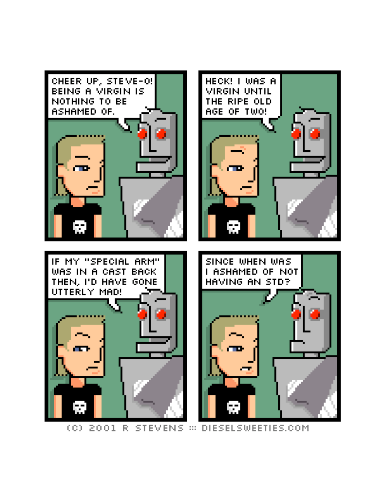 Diesel Sweeties (ebook volumes), page 48. Diesel Sweeties by R. Stevens, CC BY-NC. https://dieselsweeties.com/ebooks/
