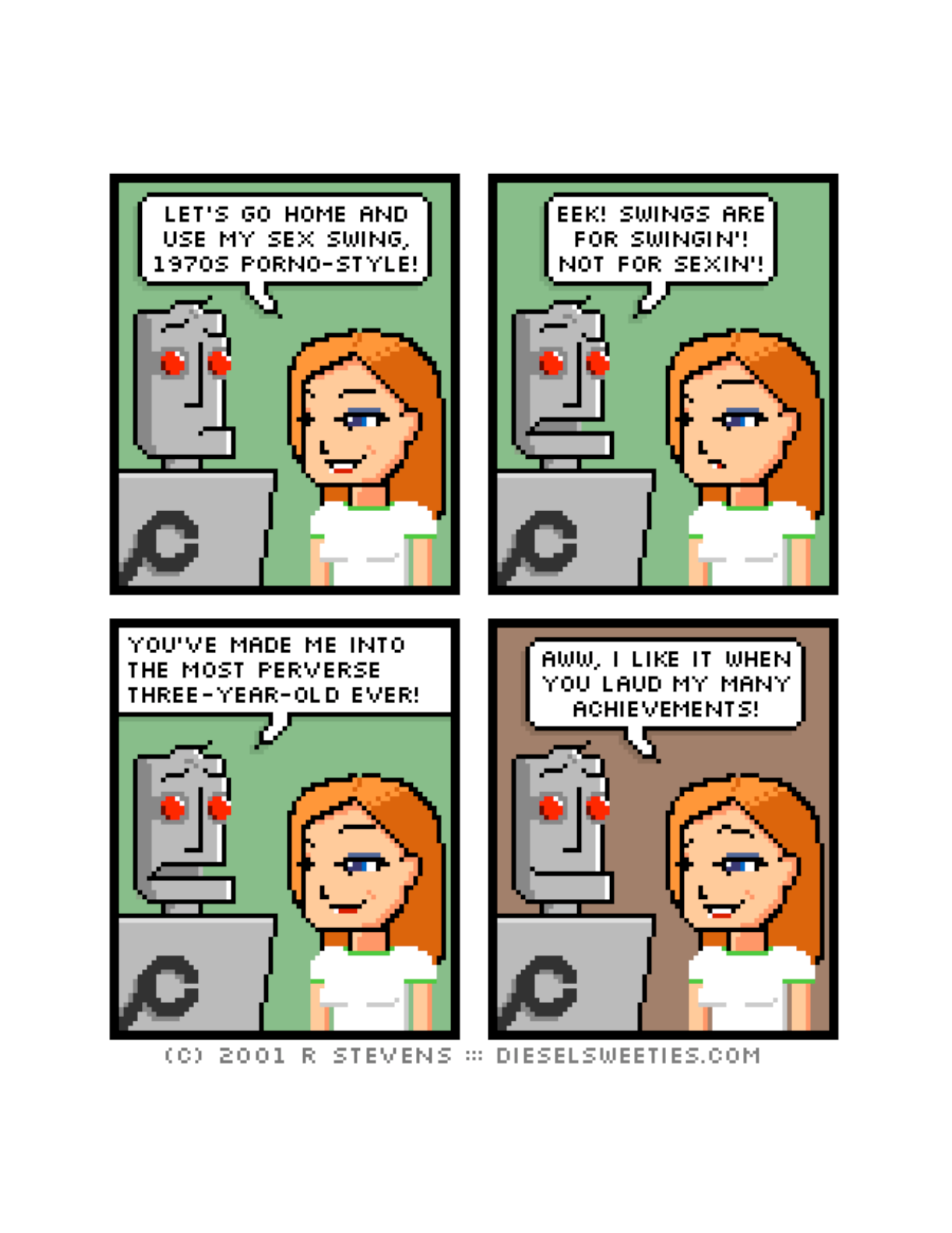 Diesel Sweeties (ebook volumes), page 60. Diesel Sweeties by R. Stevens, CC BY-NC. https://dieselsweeties.com/ebooks/