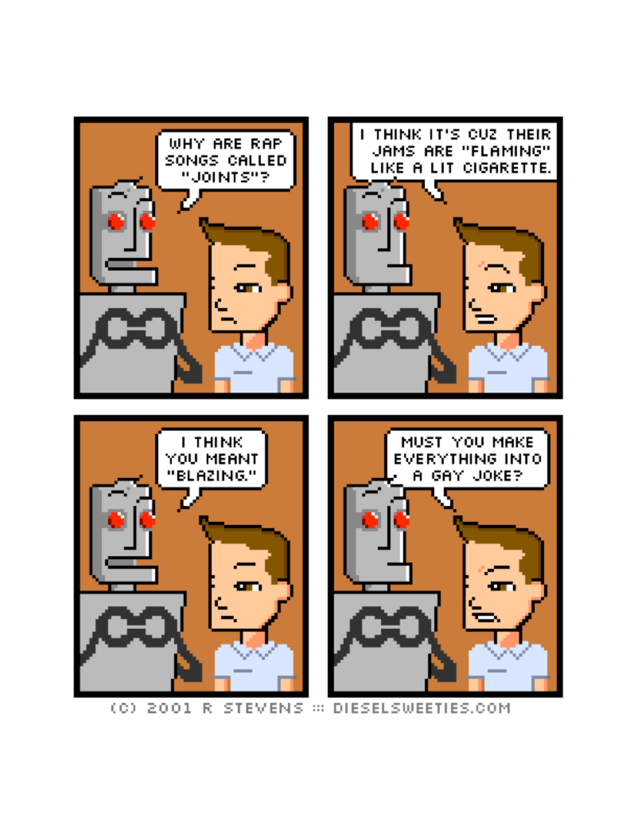Diesel Sweeties (ebook volumes), page 8. Diesel Sweeties by R. Stevens, CC BY-NC. https://dieselsweeties.com/ebooks/