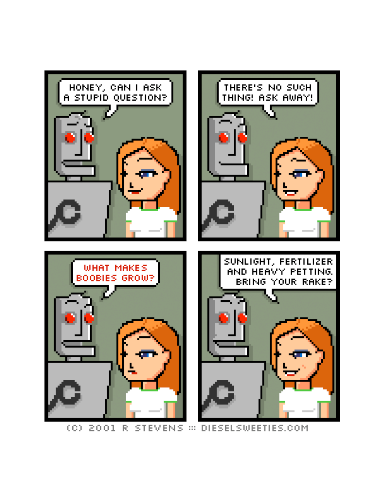 Diesel Sweeties (ebook volumes), page 71. Diesel Sweeties by R. Stevens, CC BY-NC. https://dieselsweeties.com/ebooks/