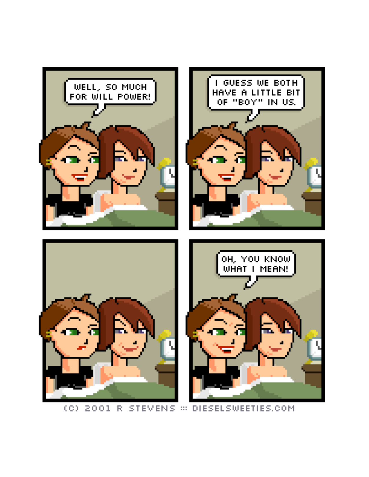 Diesel Sweeties (ebook volumes), page 75. Diesel Sweeties by R. Stevens, CC BY-NC. https://dieselsweeties.com/ebooks/