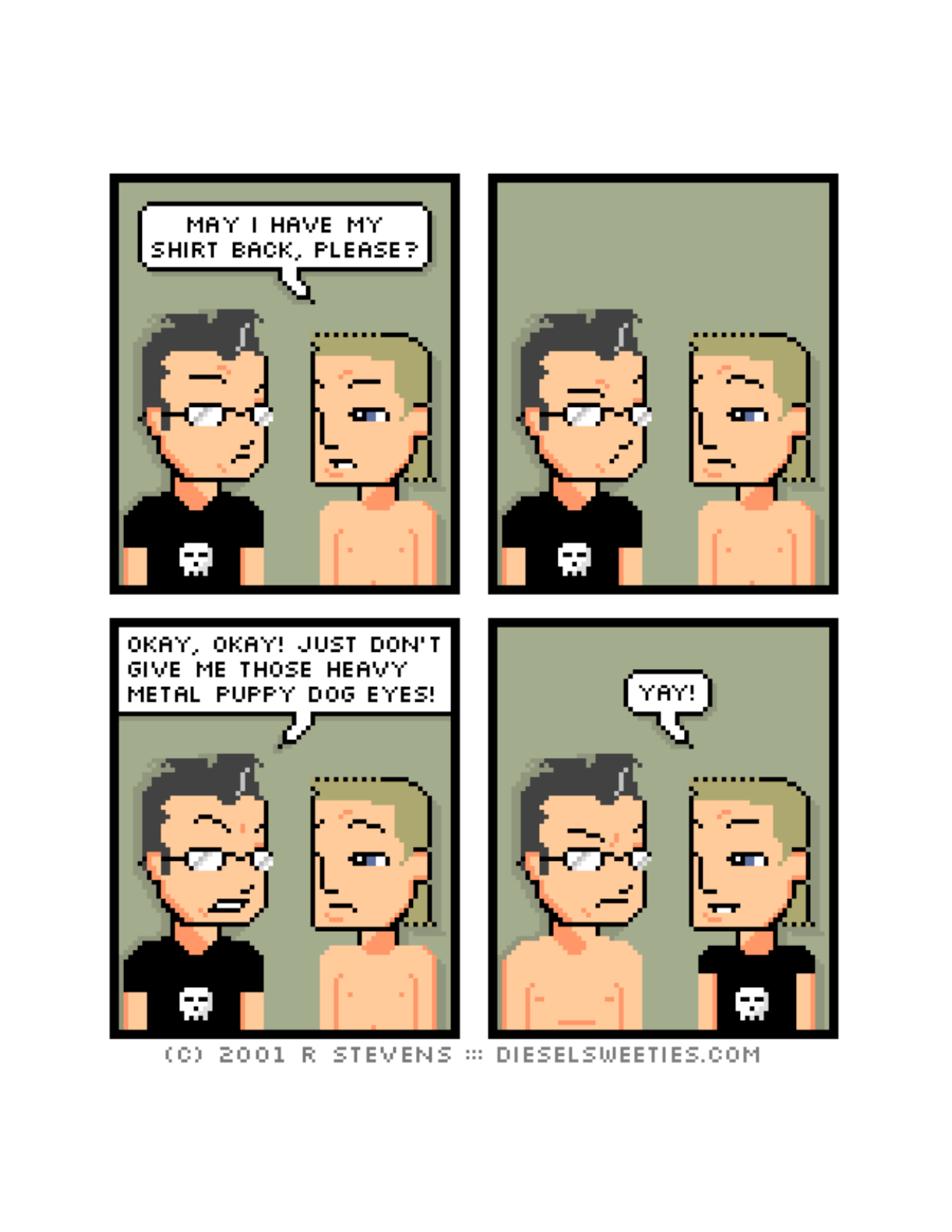 Diesel Sweeties (ebook volumes), page 81. Diesel Sweeties by R. Stevens, CC BY-NC. https://dieselsweeties.com/ebooks/