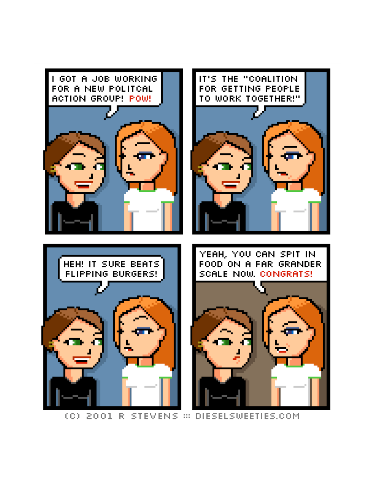 Diesel Sweeties (ebook volumes), page 84. Diesel Sweeties by R. Stevens, CC BY-NC. https://dieselsweeties.com/ebooks/
