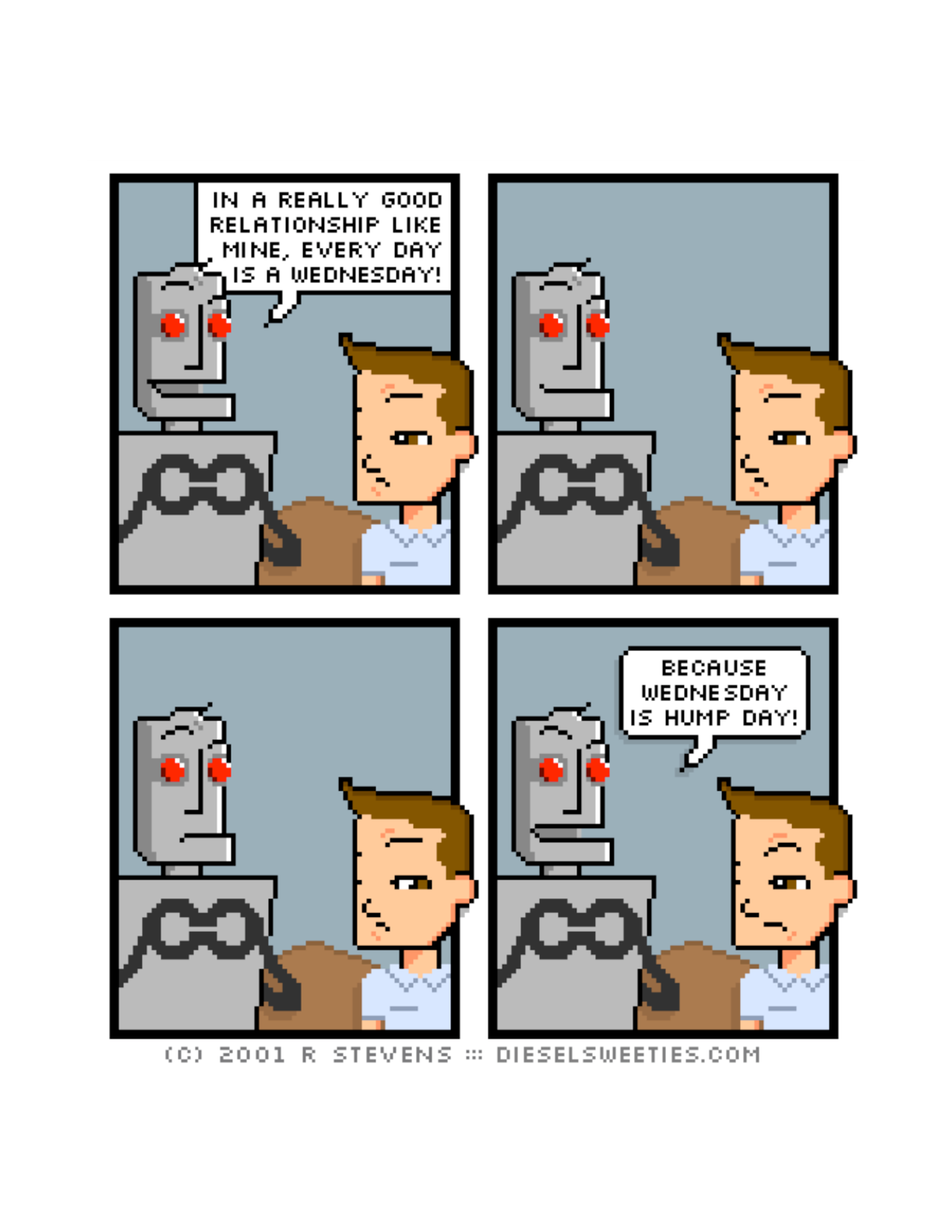 Diesel Sweeties (ebook volumes), page 88. Diesel Sweeties by R. Stevens, CC BY-NC. https://dieselsweeties.com/ebooks/