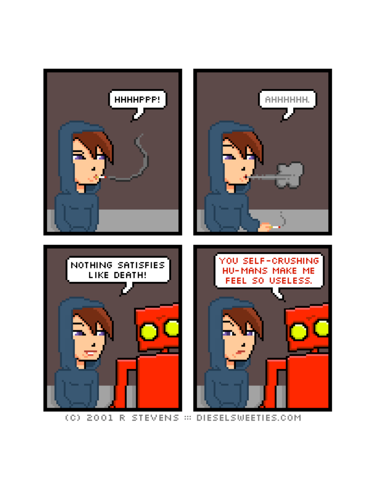 Diesel Sweeties (ebook volumes), page 91. Diesel Sweeties by R. Stevens, CC BY-NC. https://dieselsweeties.com/ebooks/
