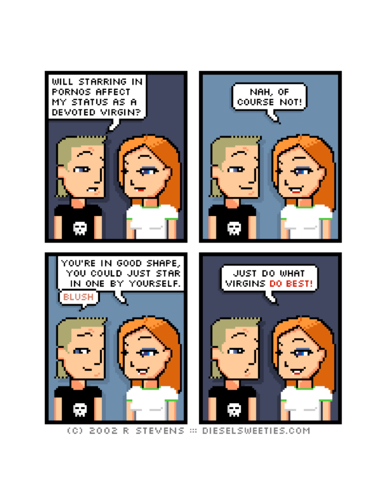 Diesel Sweeties (ebook volumes), page 107. Diesel Sweeties by R. Stevens, CC BY-NC. https://dieselsweeties.com/ebooks/